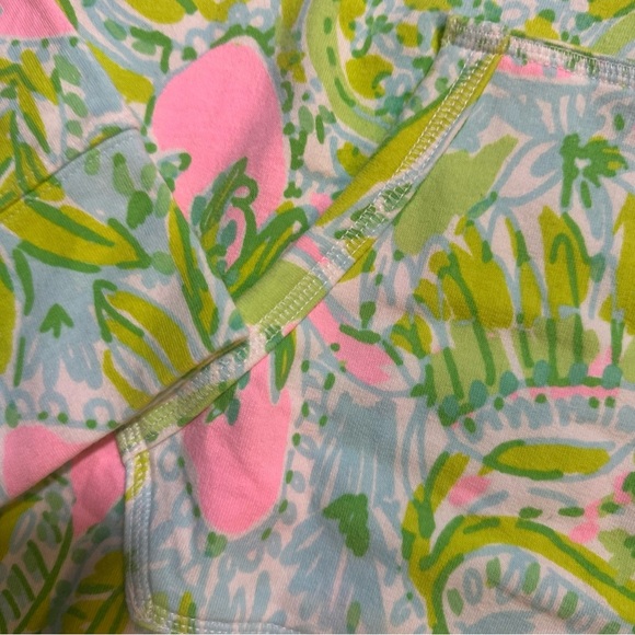 LILLY PULITZER Women's  HALF ZIP UP FLORAL JACKET SWEATSHIRT SIZE XS (b5 - Picture 4 of 11